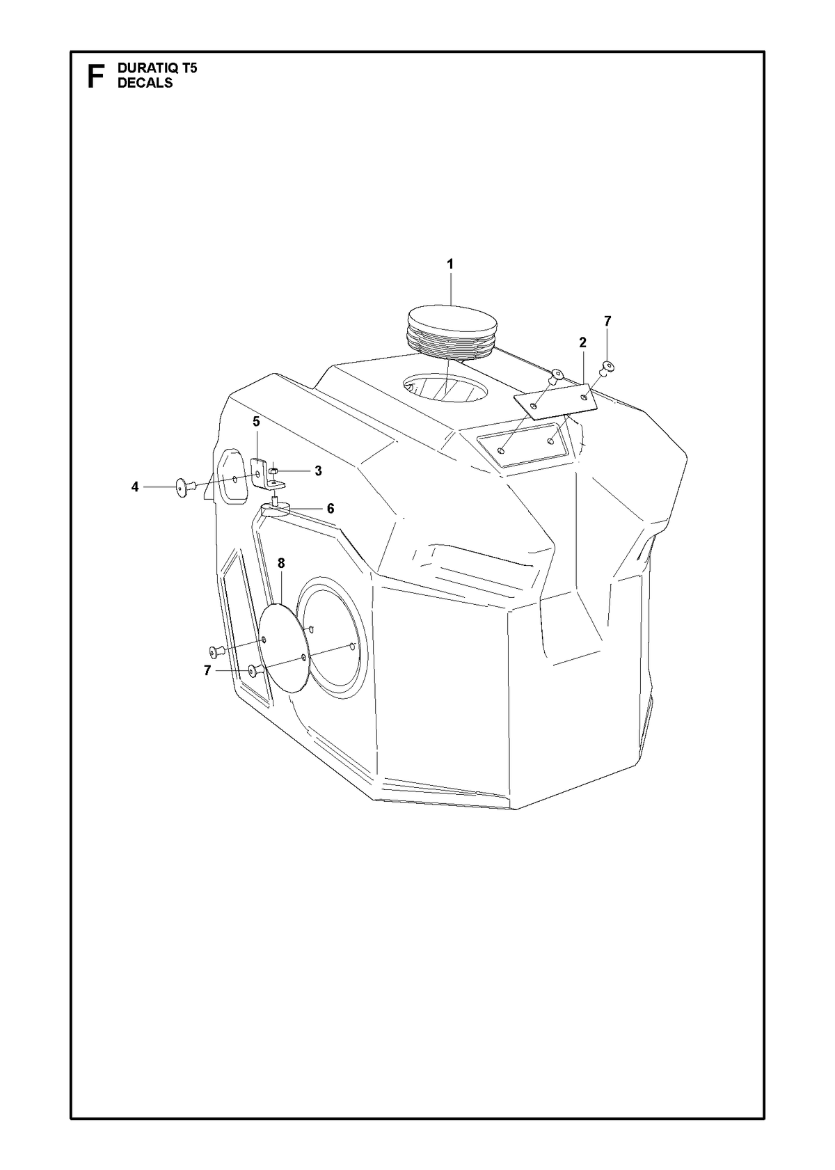 Husqvarna 529507201 onderdelentekening - positie 8