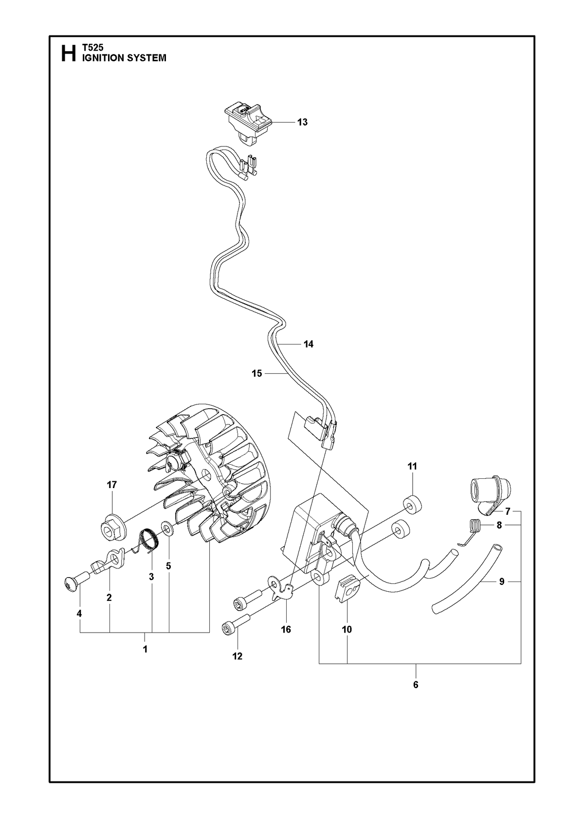 Husqvarna 588662701 onderdelentekening - positie 16