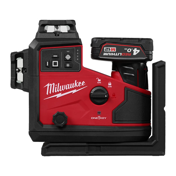 Milwaukee A3PLO-401C M12 Automatische Driedimensionale Laser