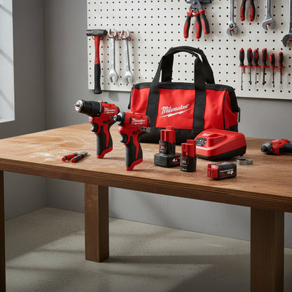Milwaukee M12 compact borstelloos powerpack