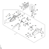 STIHL MA024307801 activeringsschakelaar positie 9 technische tekening