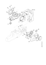 STIHL MA046401700 Kettingtandwieldeksel positie 23 technische tekening