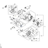 STIHL MA054301400 Elektronisch moduul positie 4 technische tekening