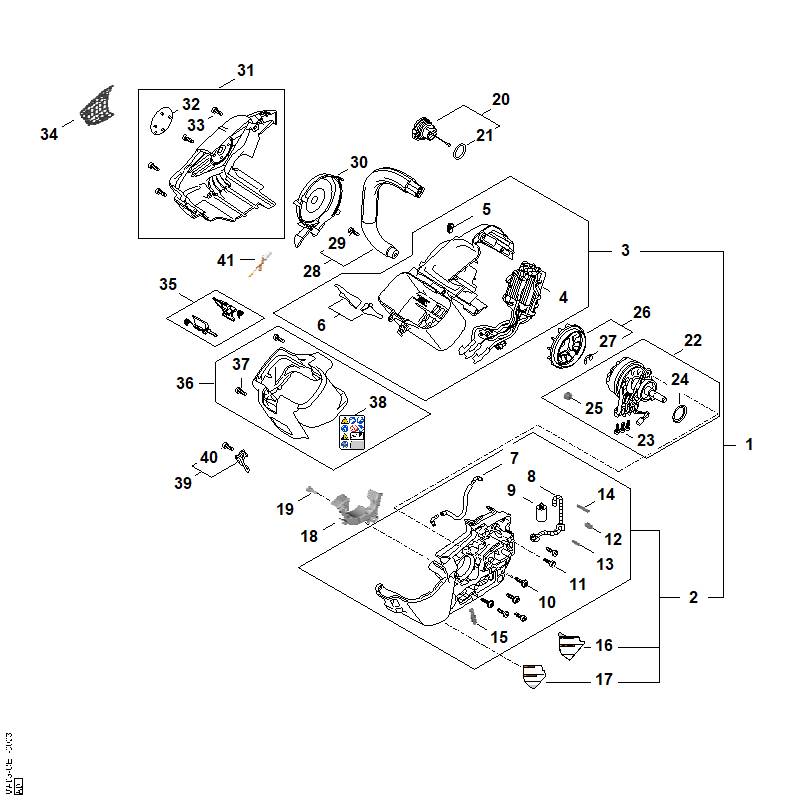 STIHL MA056474000 Olieslang positie 8 technische tekening