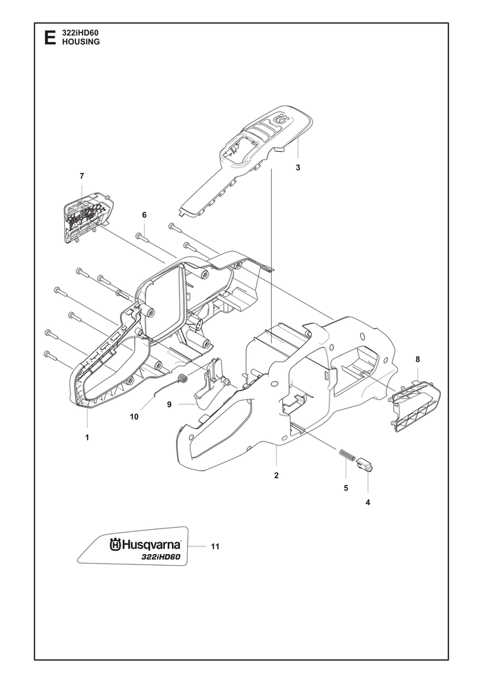Husqvarna 599988201 onderdelentekening - positie 7