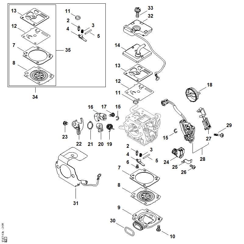 STIHL 9645-945-1171 O-ring 12x1,5 positie 30 technische tekening