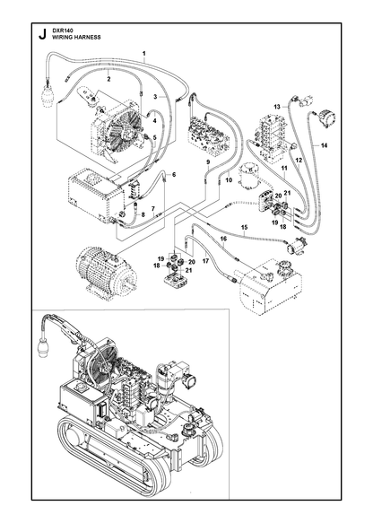 Husqvarna 586624301 onderdelentekening - positie 1