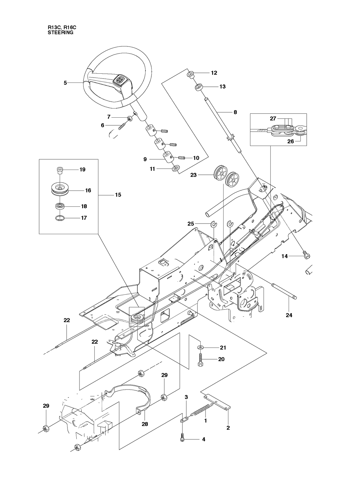 Husqvarna 544375202 onderdelentekening - positie 5