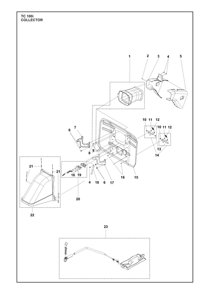 Husqvarna 531148206 onderdelentekening - positie 1