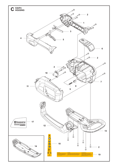 Husqvarna 588602806 onderdelentekening - positie 17