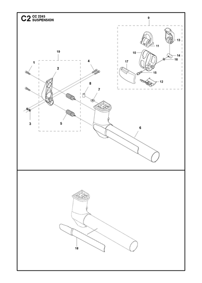 Husqvarna 589015802 onderdelentekening - positie 2