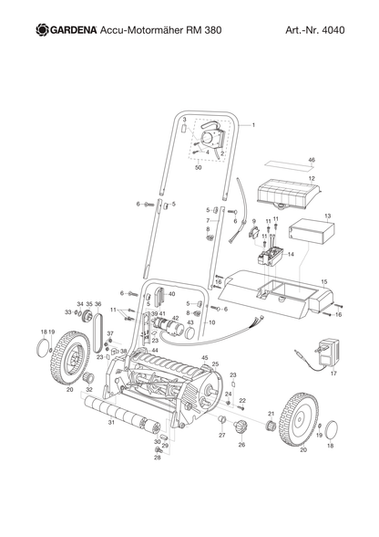 Husqvarna 520448101 onderdelentekening - positie 21