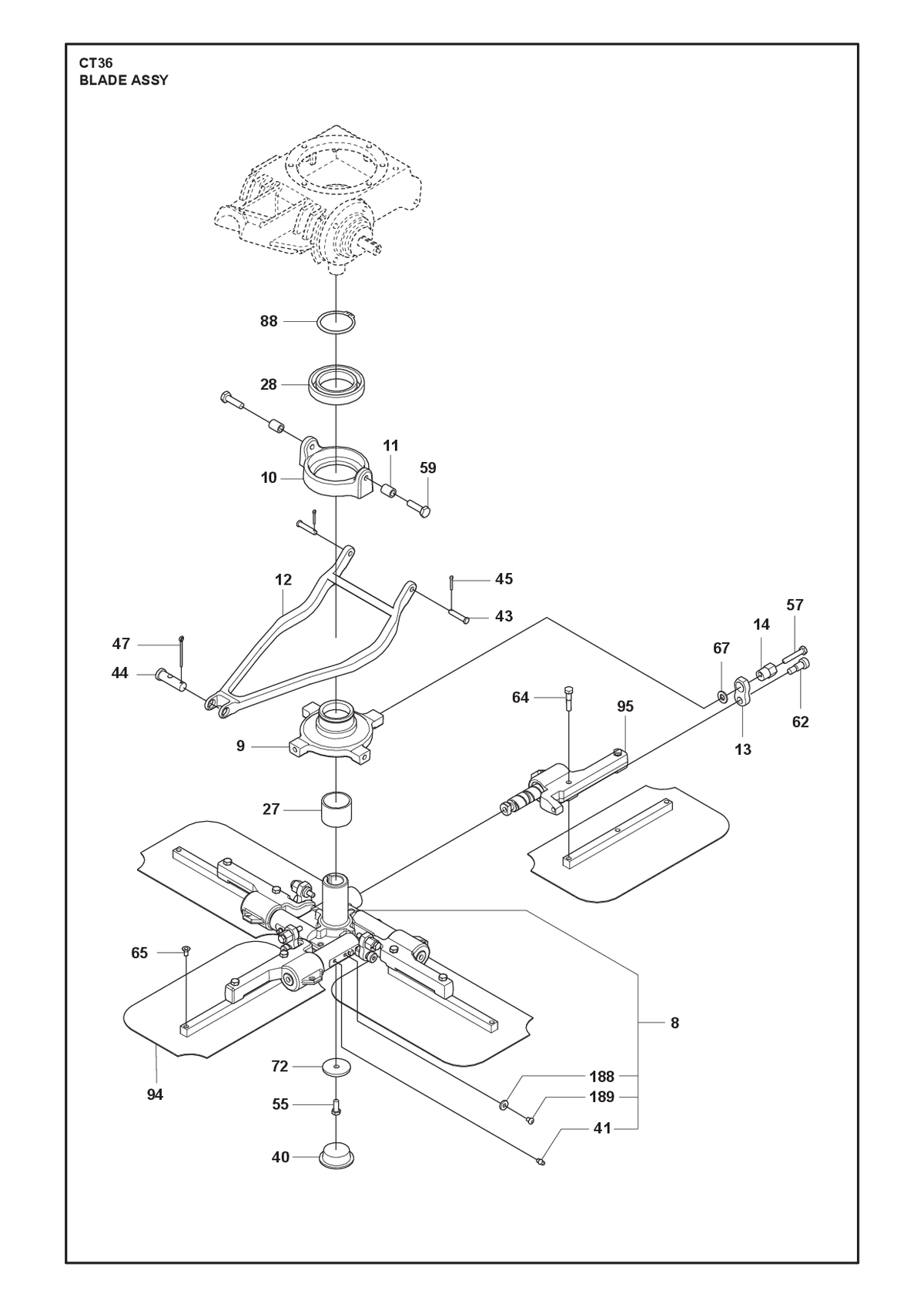 Husqvarna 599418101 onderdelentekening - positie 8