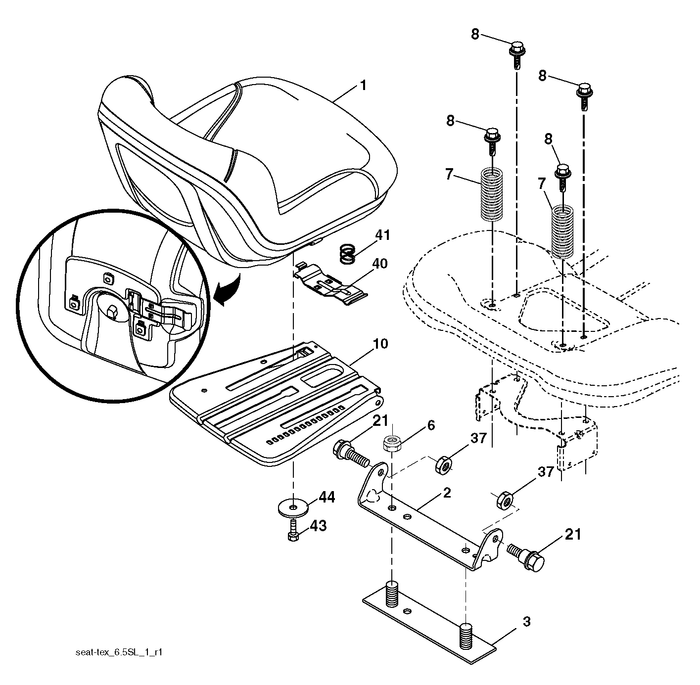 Husqvarna 819133812 onderdelentekening - positie 44