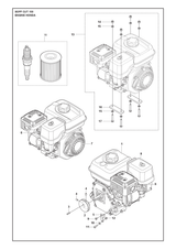Husqvarna 505630601 onderdelentekening - positie 14