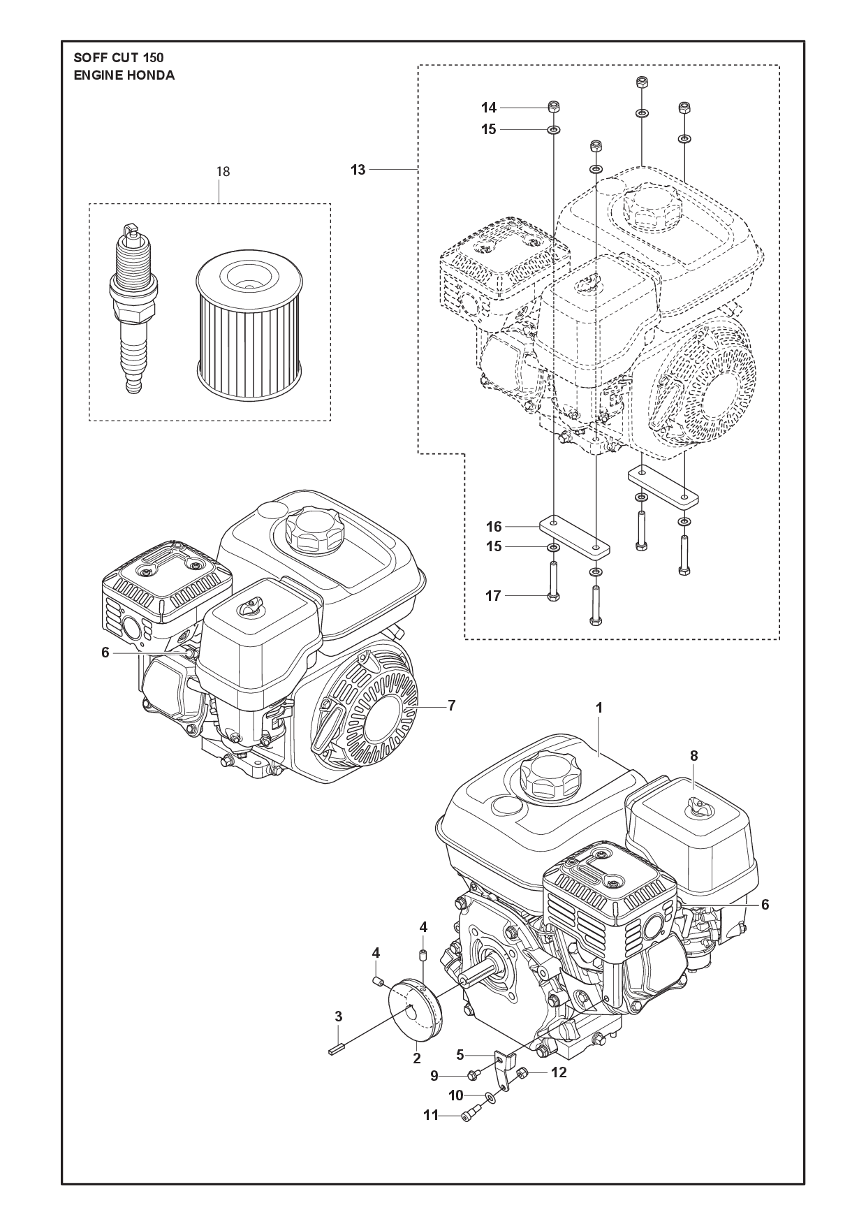 Husqvarna 505630601 onderdelentekening - positie 14