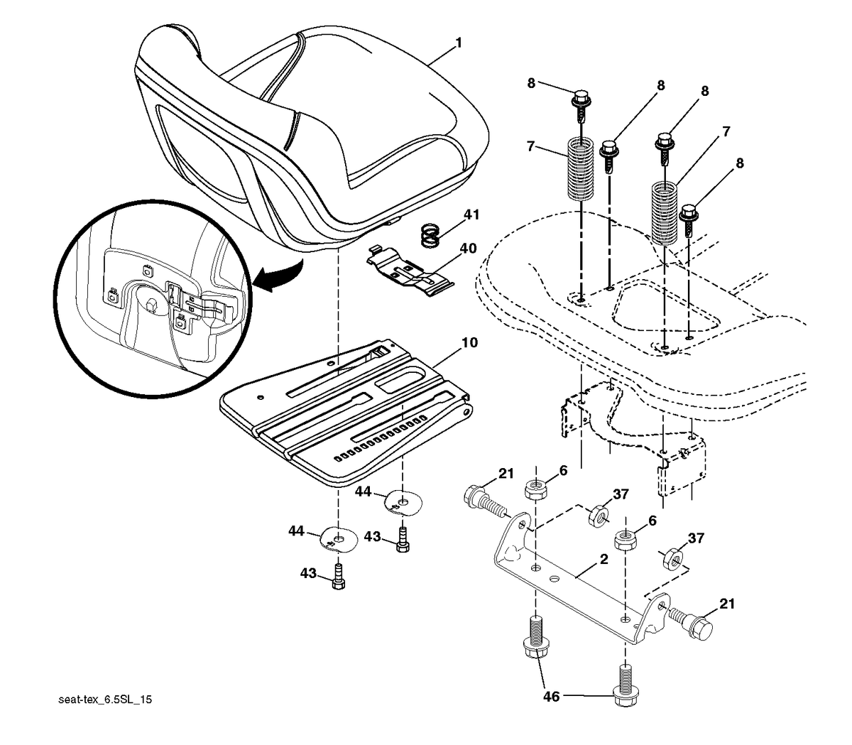 Husqvarna 532439819 onderdelentekening - positie 1