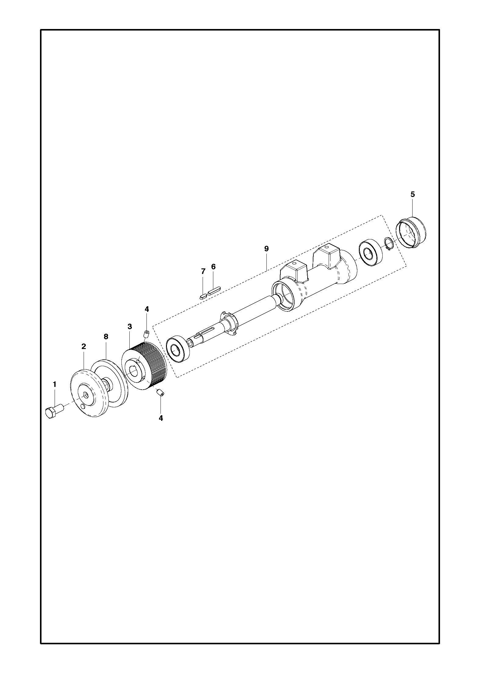 Husqvarna 504707001 onderdelentekening - positie 2