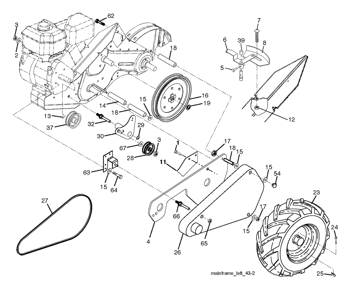 Husqvarna 874930572 onderdelentekening - positie 62