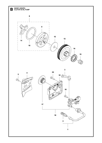 Husqvarna 511194501 onderdelentekening - positie 17