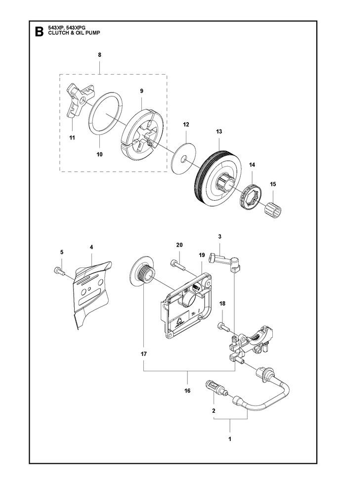 Husqvarna 585006001 onderdelentekening - positie 8