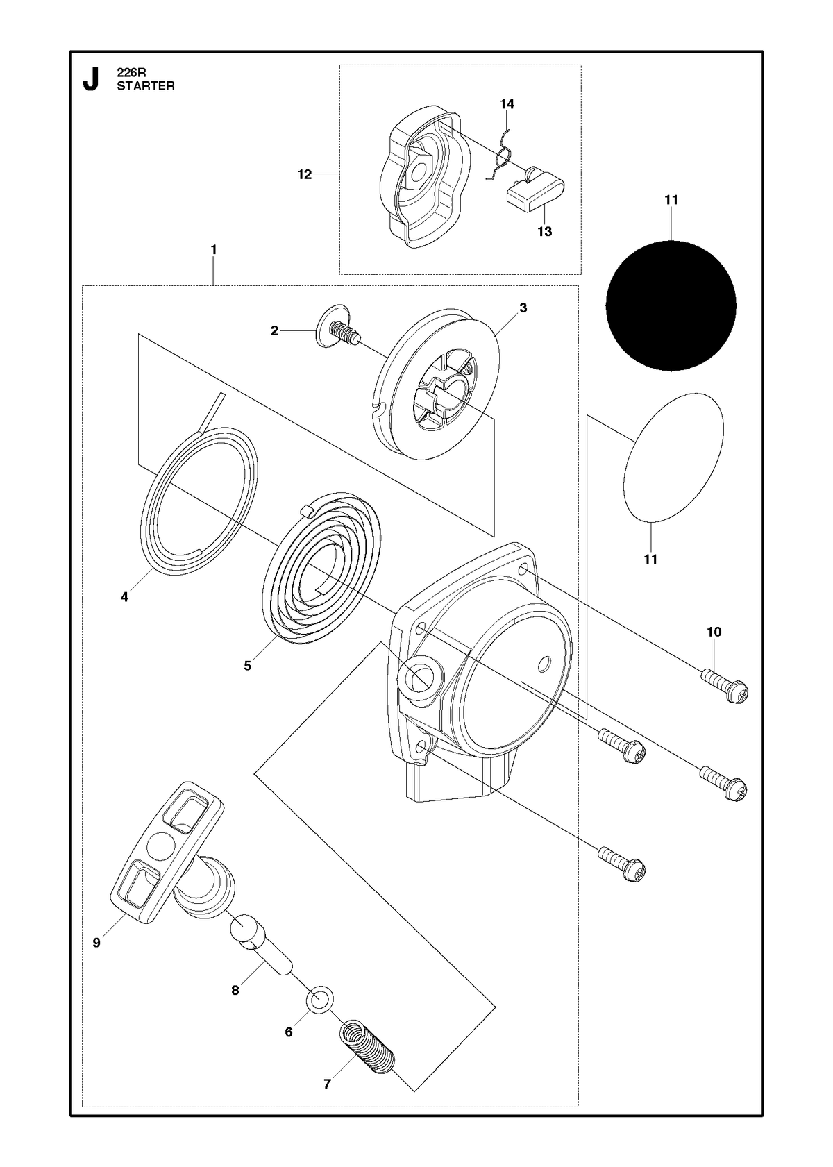 Husqvarna 513417301 onderdelentekening - positie 12