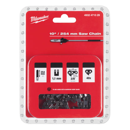 MILWAUKEE® 25 cm / 10" Zaagketting 3/8" x 1.1  M18 FOPH-CSA1