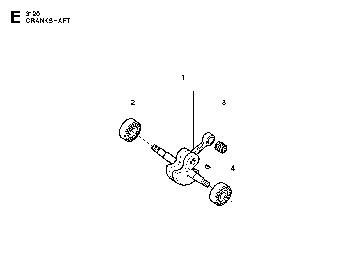 Husqvarna 503142003 onderdelentekening - positie 1