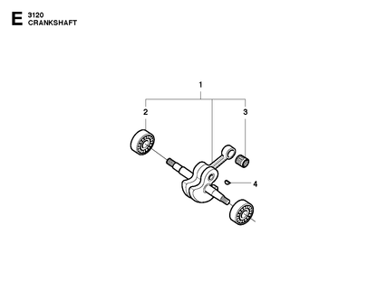 Husqvarna 503142003 onderdelentekening - positie 1
