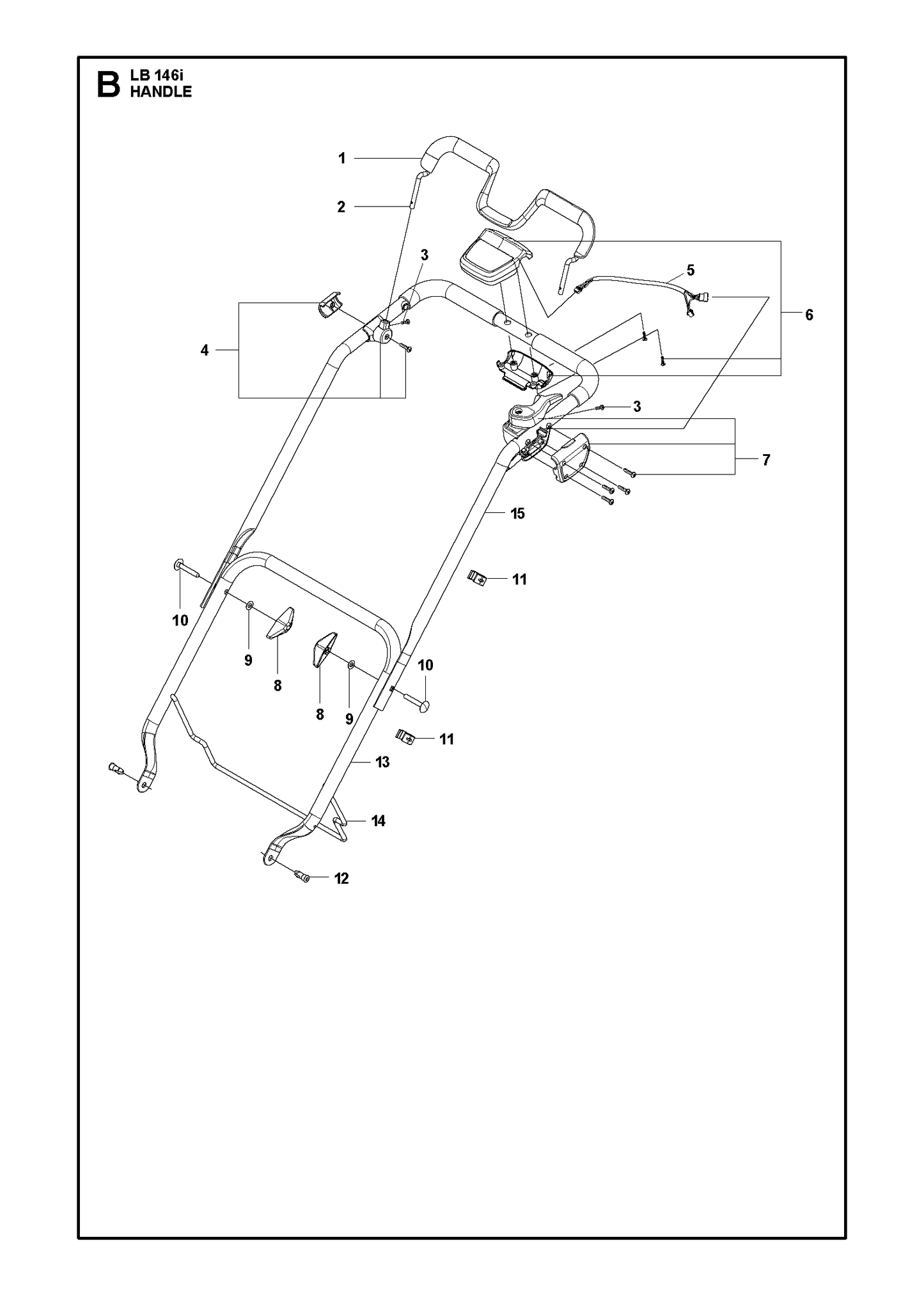 Husqvarna 512793167 onderdelentekening - positie 8