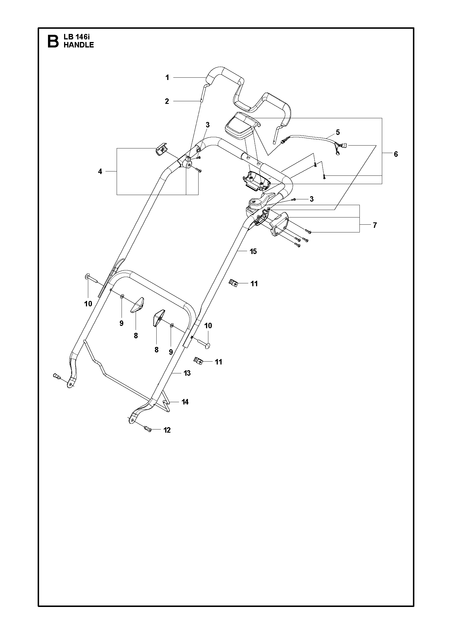 Husqvarna 512793167 onderdelentekening - positie 8