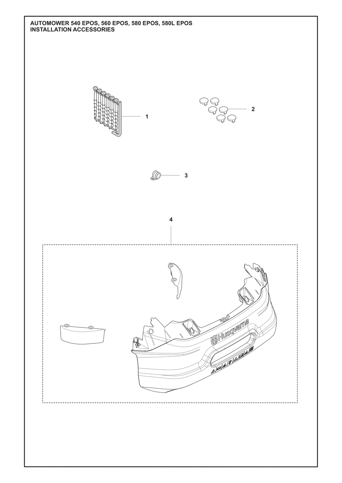 Husqvarna 547637901 onderdelentekening - positie 2