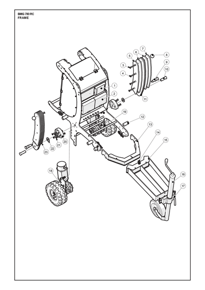 Husqvarna 534648401 onderdelentekening - positie 1