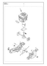 Husqvarna 588992811 onderdelentekening - positie 1