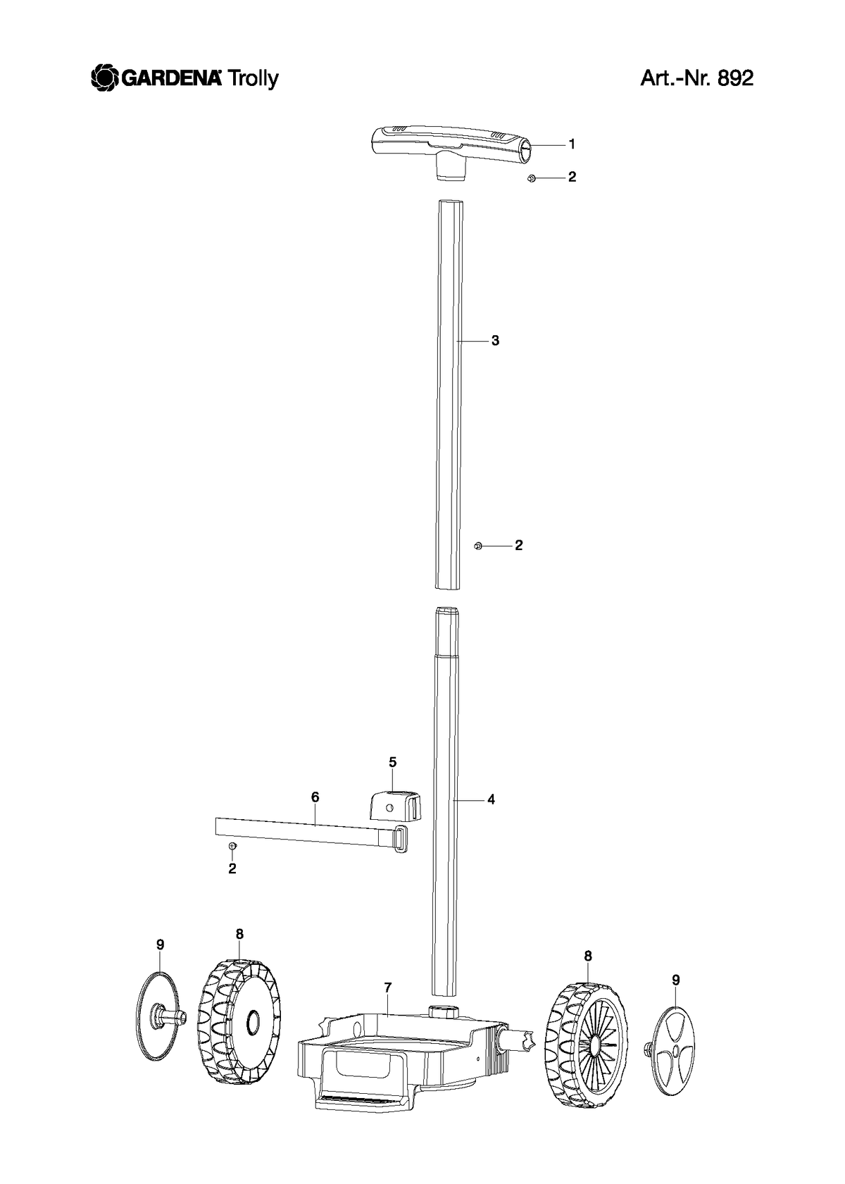 Husqvarna 521912701 onderdelentekening - positie 3