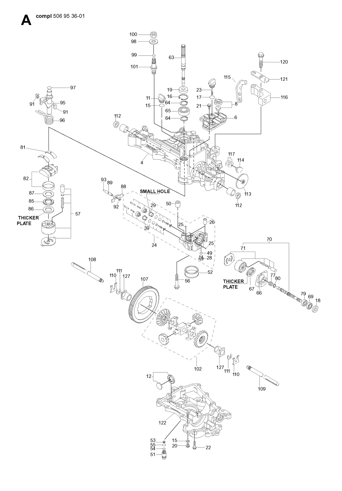 Husqvarna 531006504 onderdelentekening - positie 116