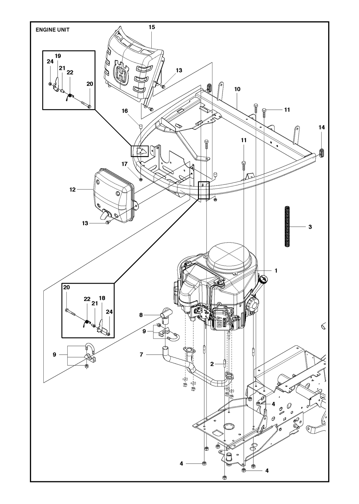 Husqvarna 580624701 onderdelentekening - positie 8