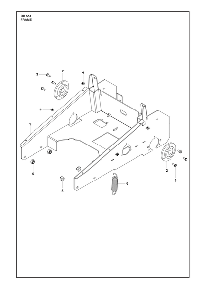 Husqvarna 519653204 onderdelentekening - positie 6
