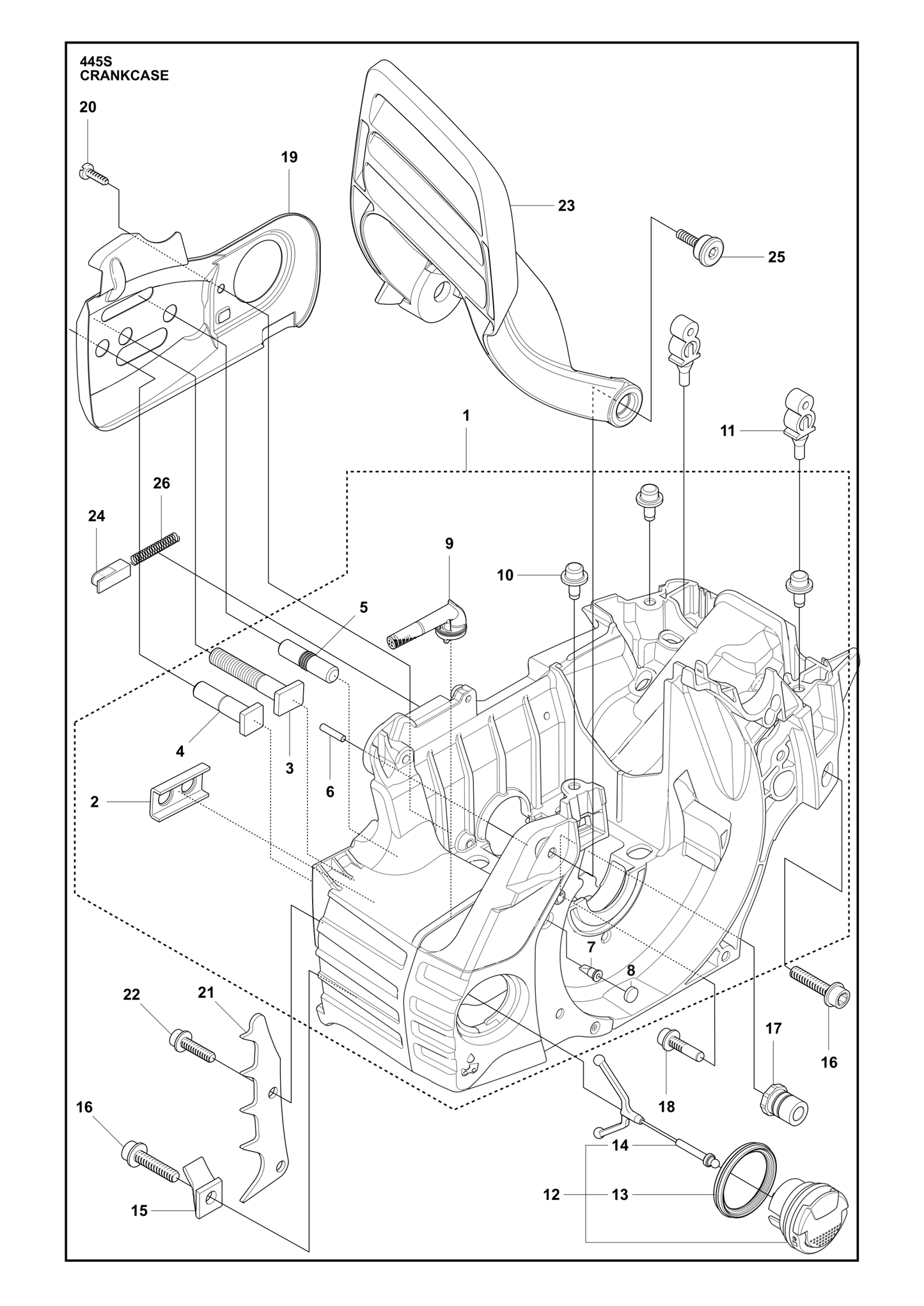 Husqvarna 503886301 onderdelentekening - positie 15