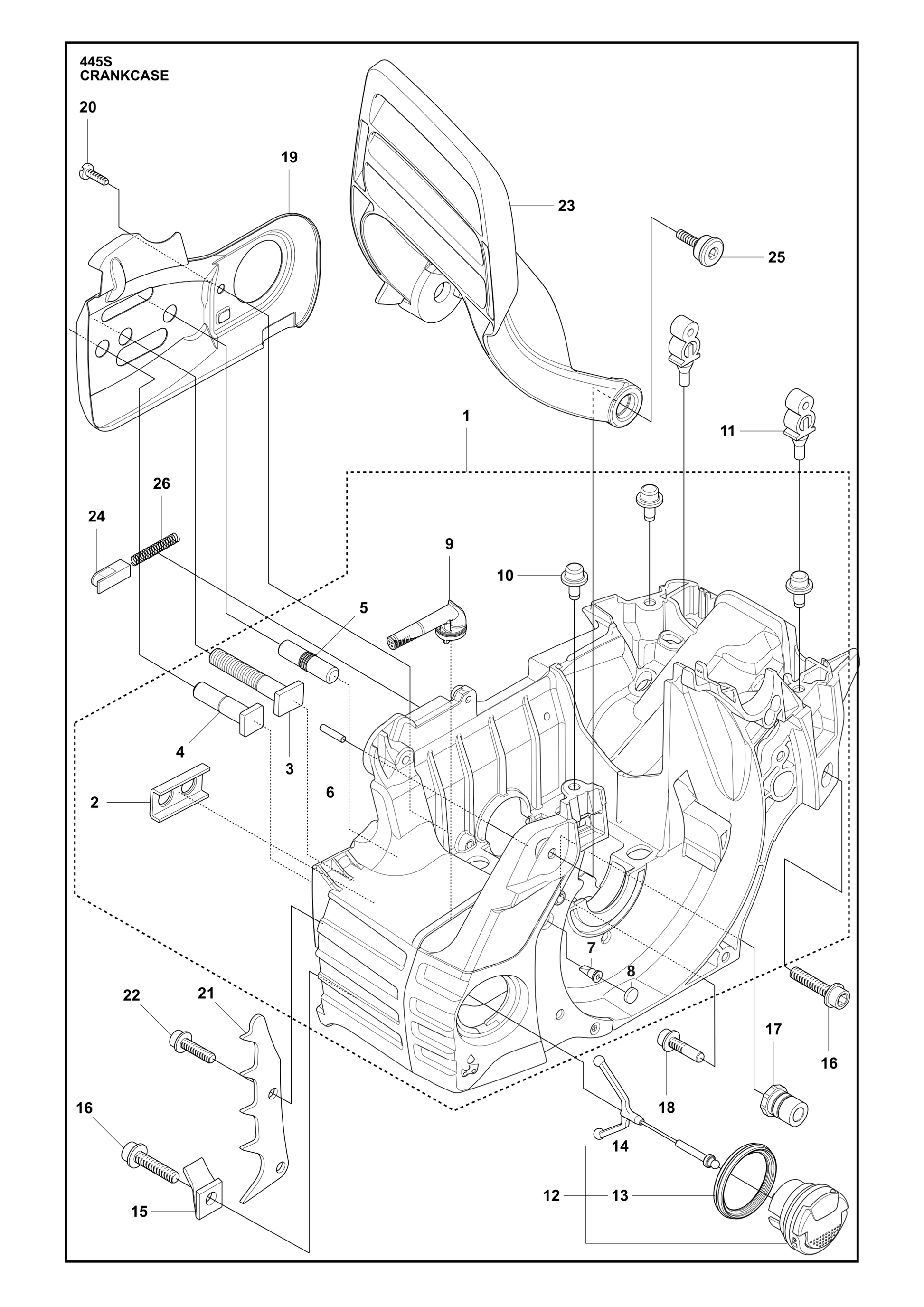 Husqvarna 503886301 onderdelentekening - positie 15