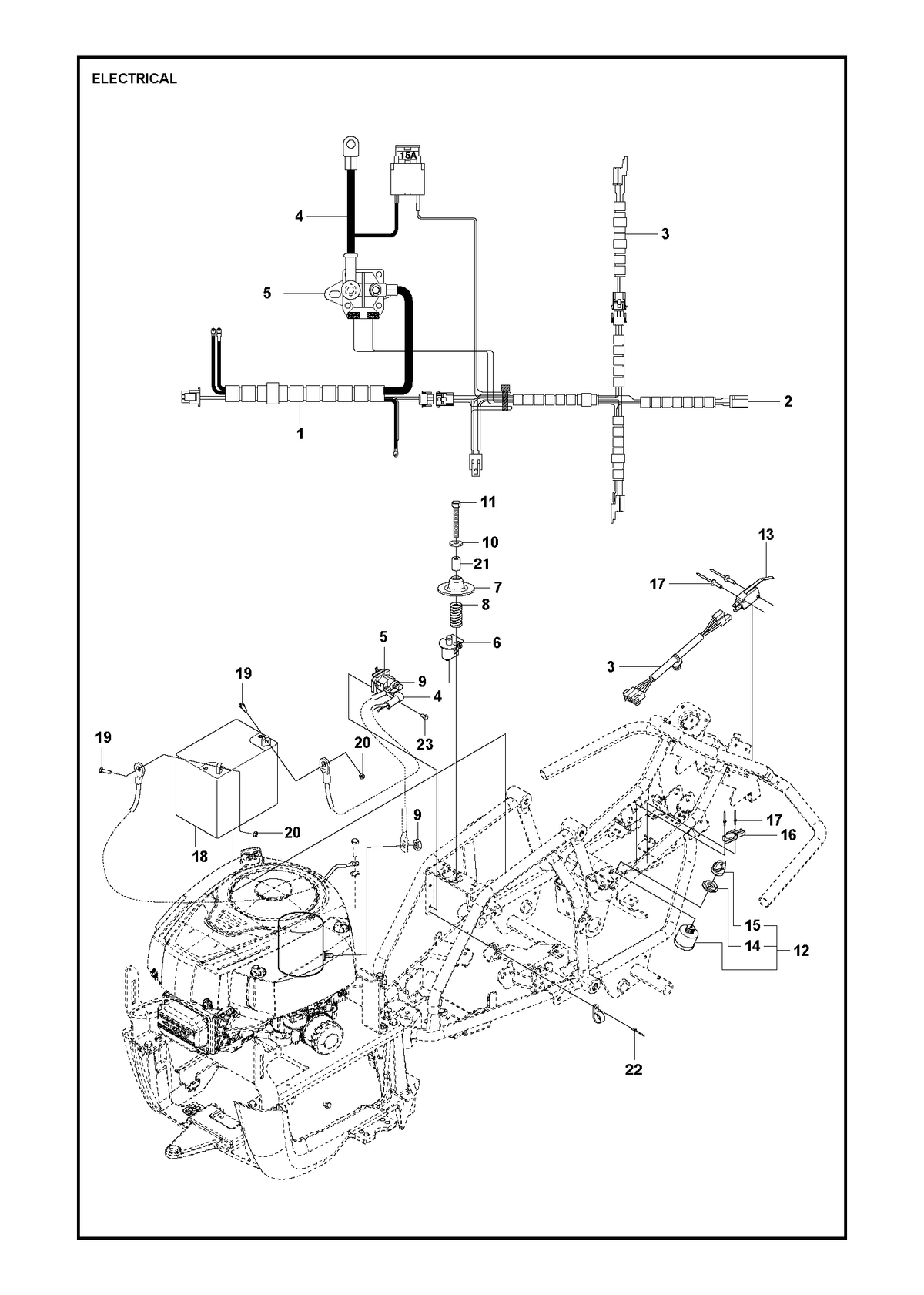Husqvarna 586248801 onderdelentekening - positie 4