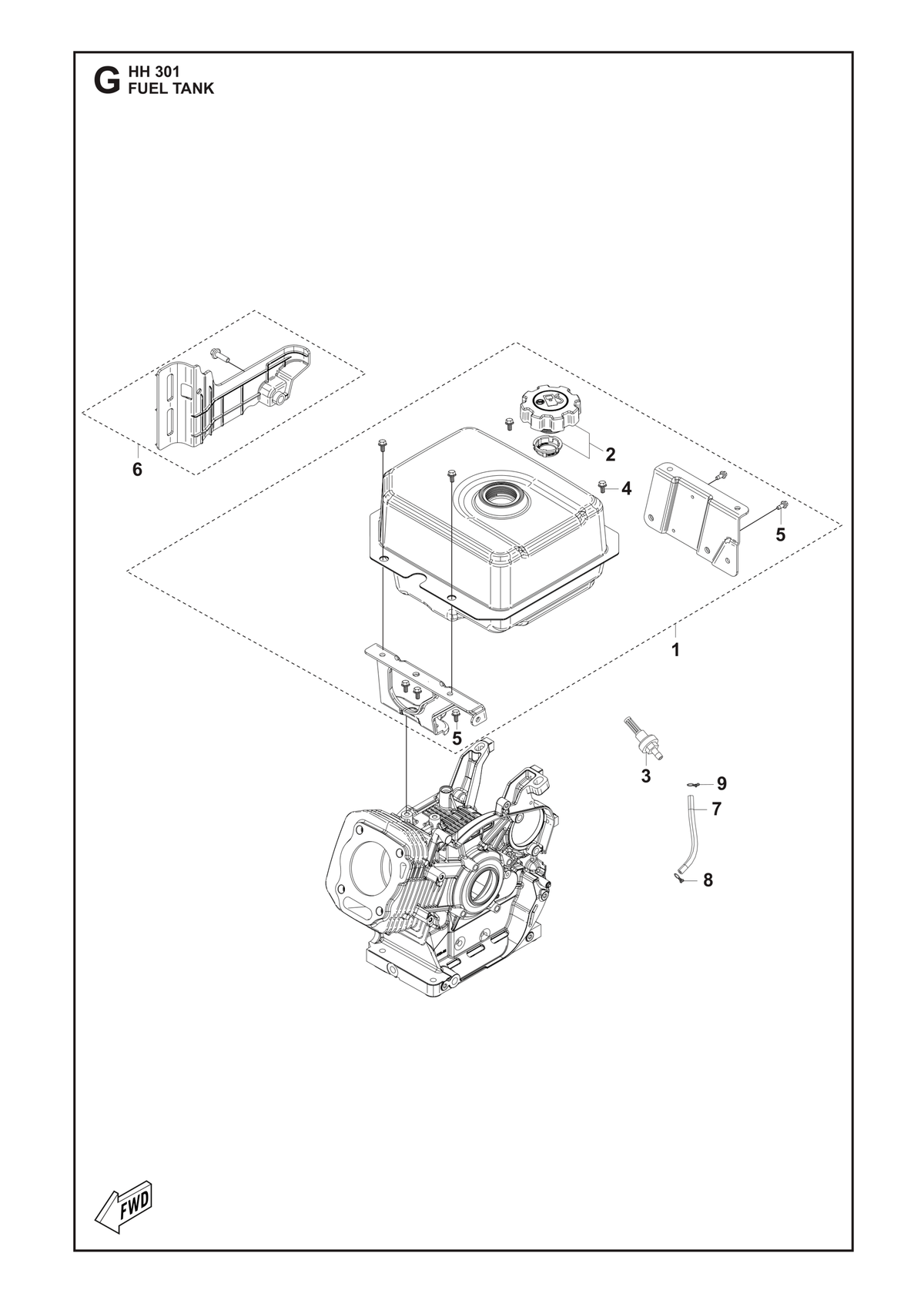 Husqvarna 531146811 onderdelentekening - positie 5