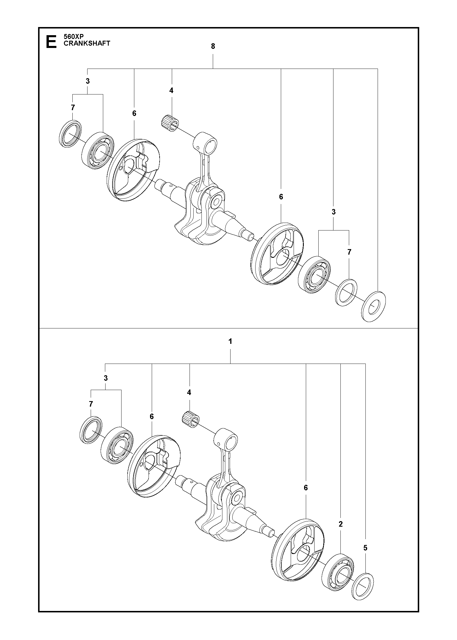 Husqvarna 505133601 onderdelentekening - positie 6