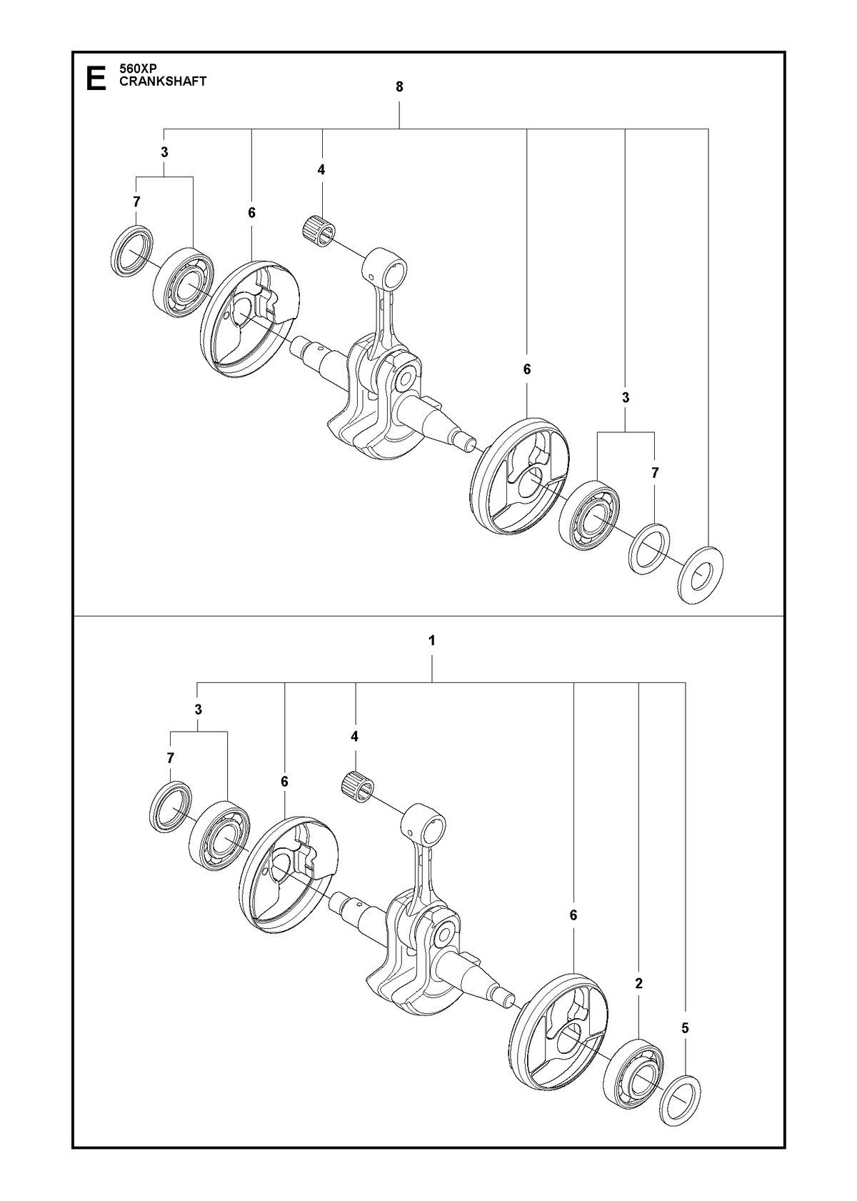 Husqvarna 575545213 onderdelentekening - positie 1