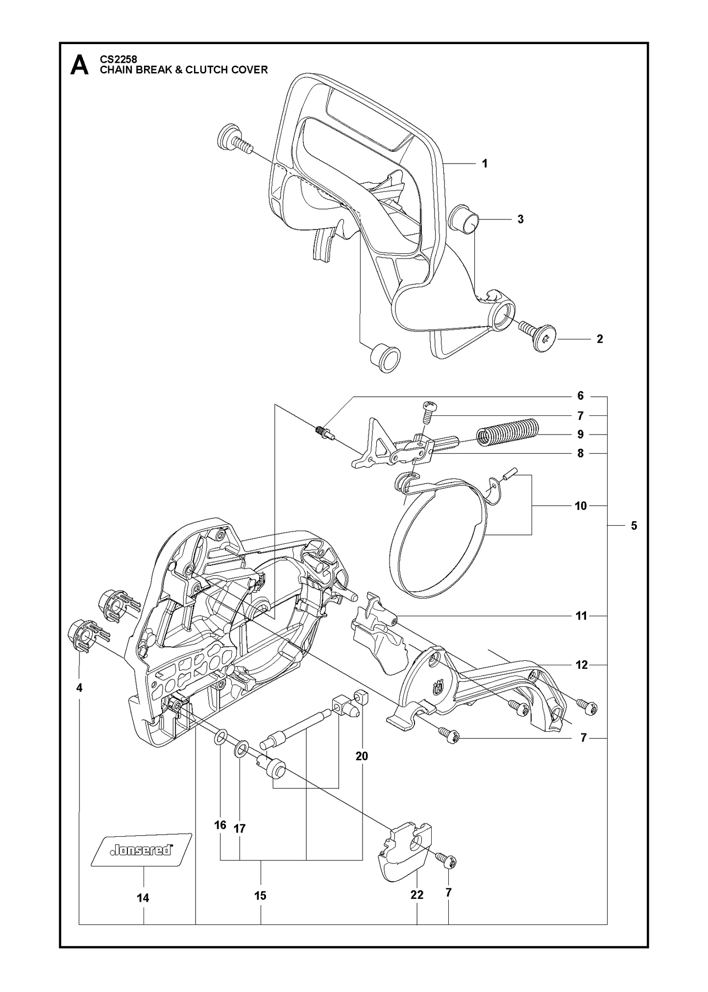 Husqvarna 505199704 onderdelentekening - positie 12