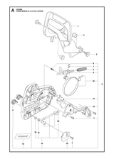 Husqvarna 505199704 onderdelentekening - positie 12