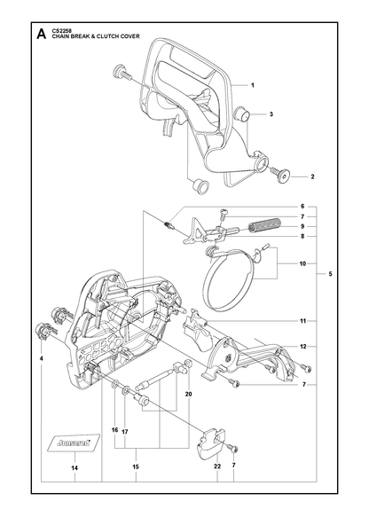 Husqvarna 505199704 onderdelentekening - positie 12