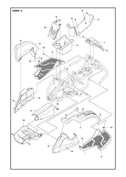 Husqvarna 574600801 onderdelentekening - positie 12