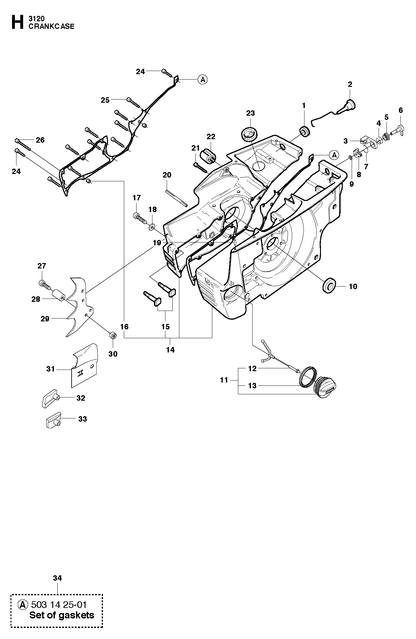 Husqvarna 501898601 onderdelentekening - positie 5