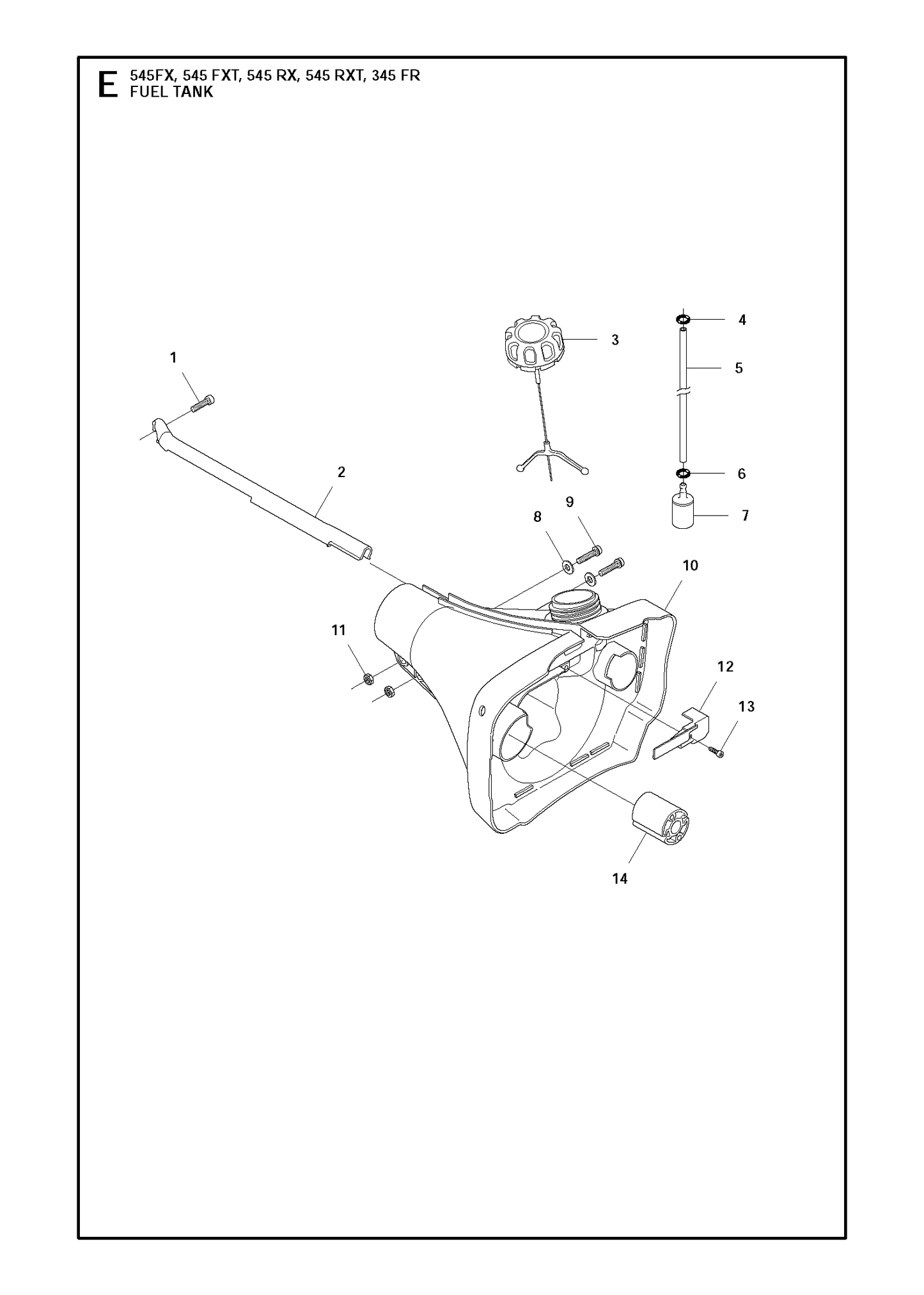 Husqvarna 503217116 onderdelentekening - positie 13